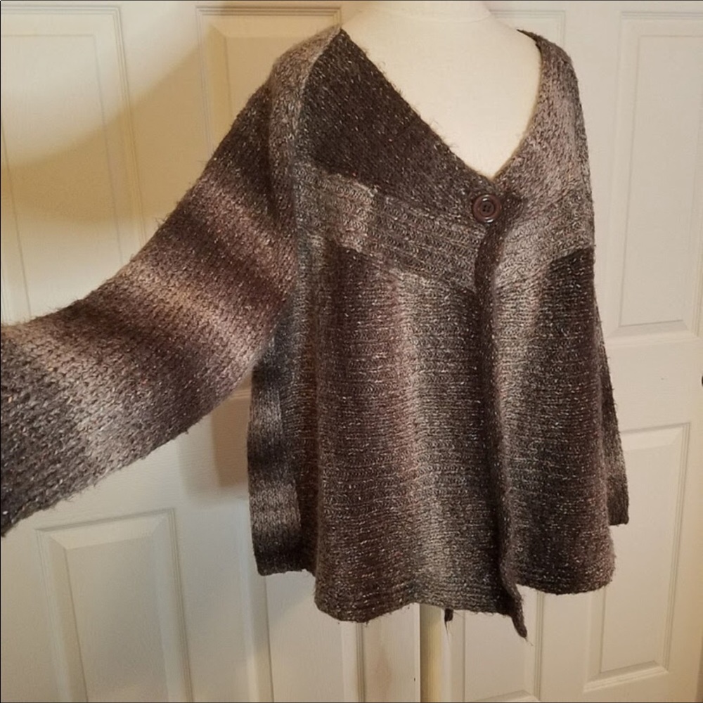 Needleworks Brown Tan Avenue Sweater Size 26/28